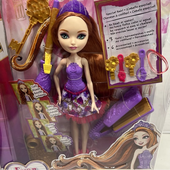 EVER AFTER HIGH Doll Hairstyling Holly NWT like Barbie - Picture 4 of 12